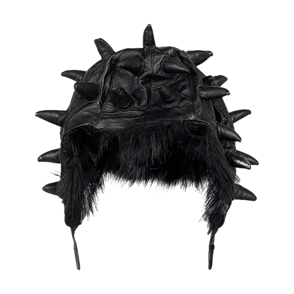 SPIKED LEATHER HAT