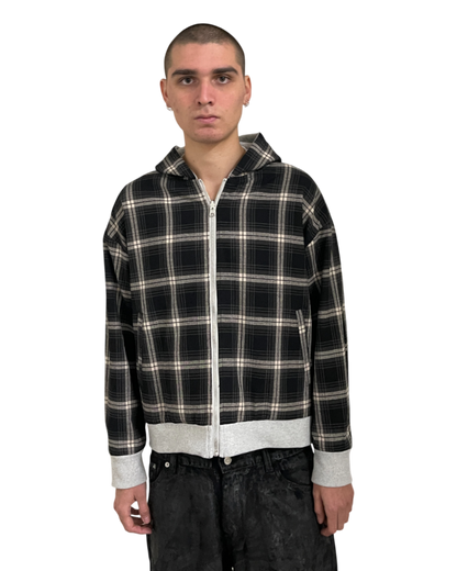PLAID REVERSIBLE ZIP-UP