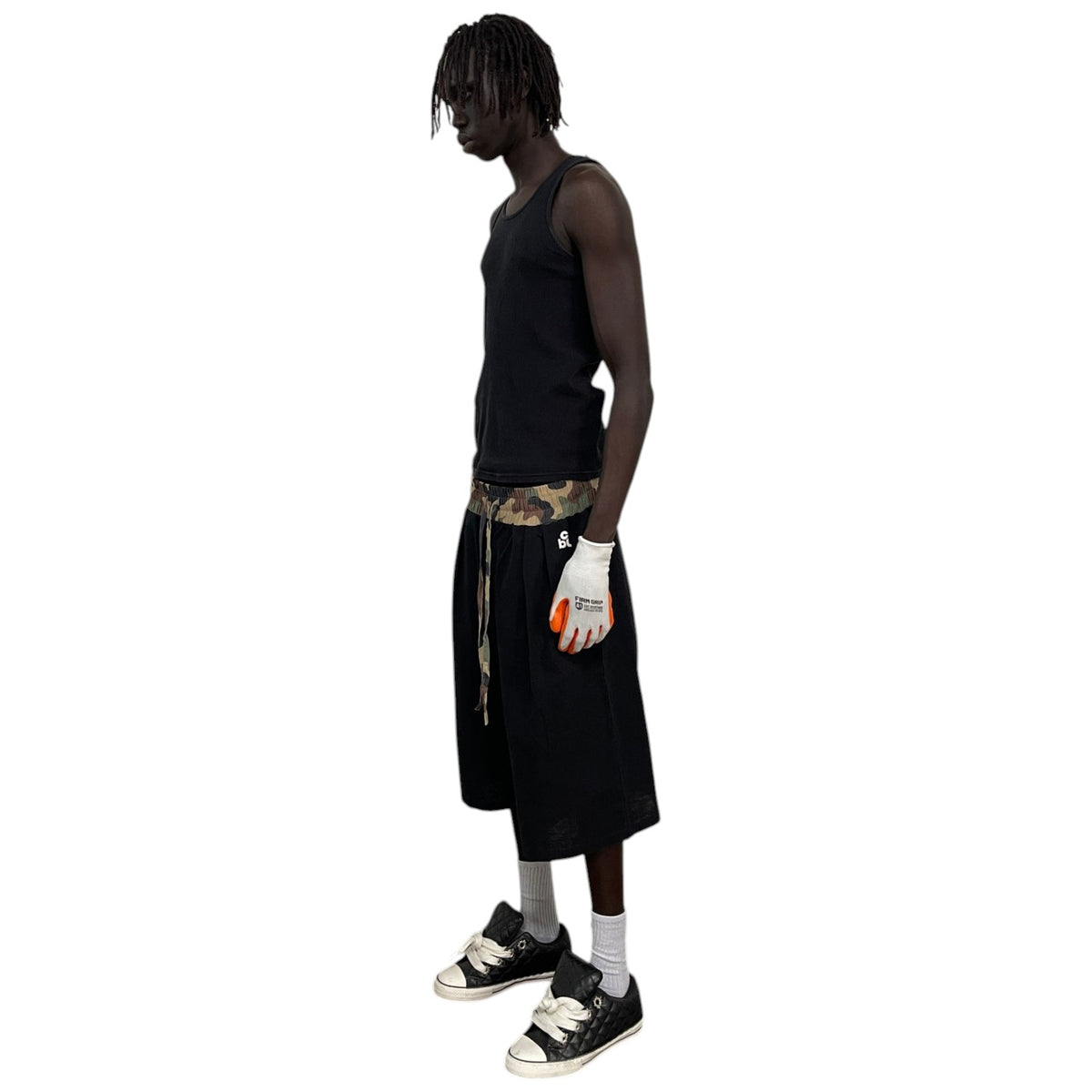 Waistband Shorts, Camo