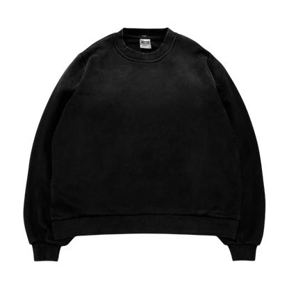CREWNECK, FADED BLACK