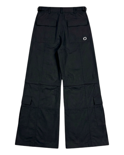 CONVERTIBLE CARGO PANTS, BLACK