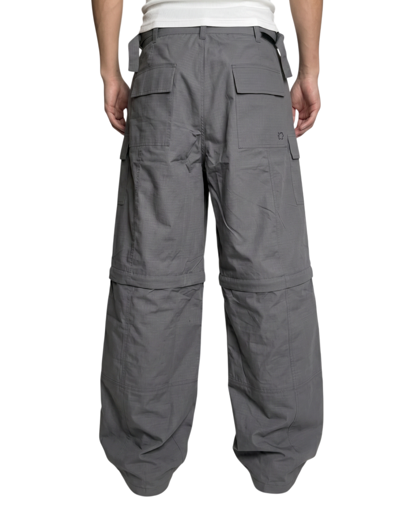 CONVERTIBLE CARGO PANTS, CHARCOAL