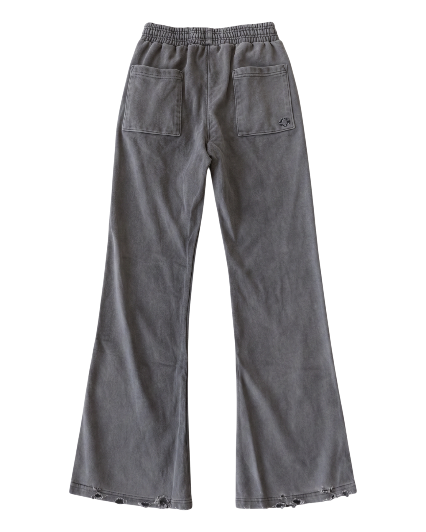 FLARED SWEATPANTS, WASHED BLACK
