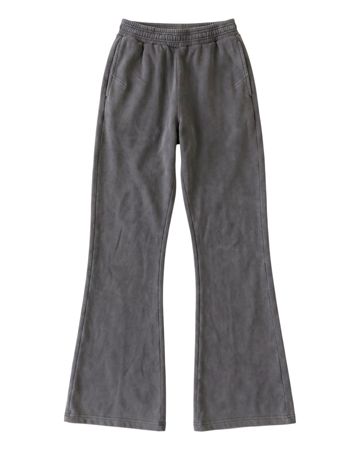 FLARED SWEATPANTS, WASHED BLACK