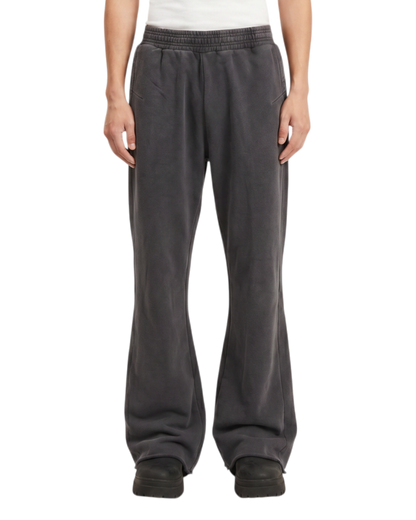 FLARED SWEATPANTS, WASHED BLACK