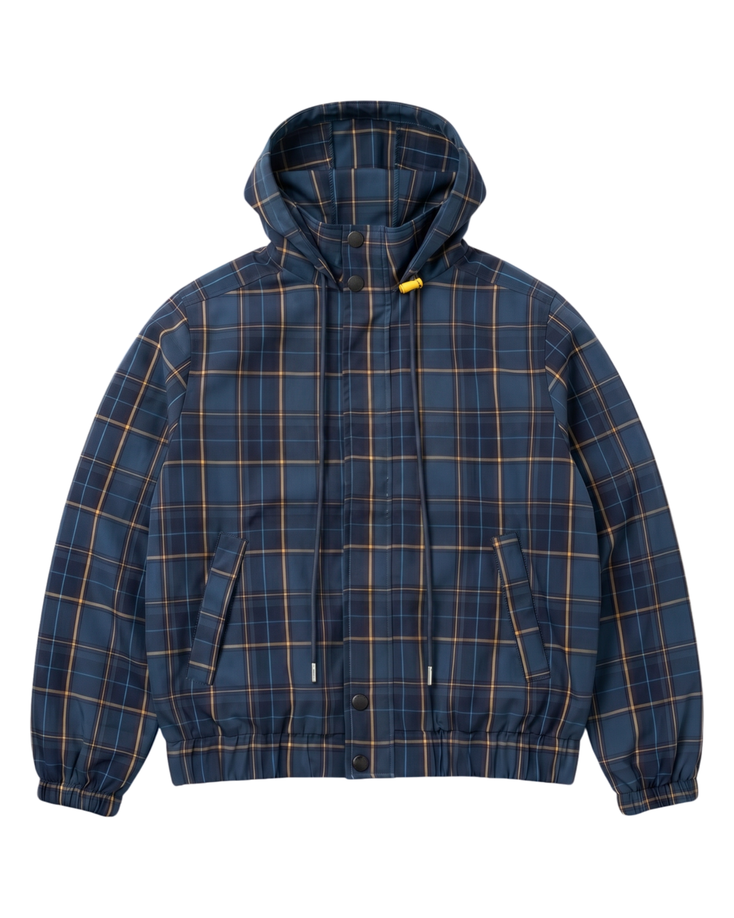 PLAID JACKET, BLUE