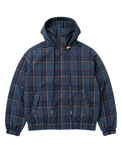 PLAID JACKET, BLUE
