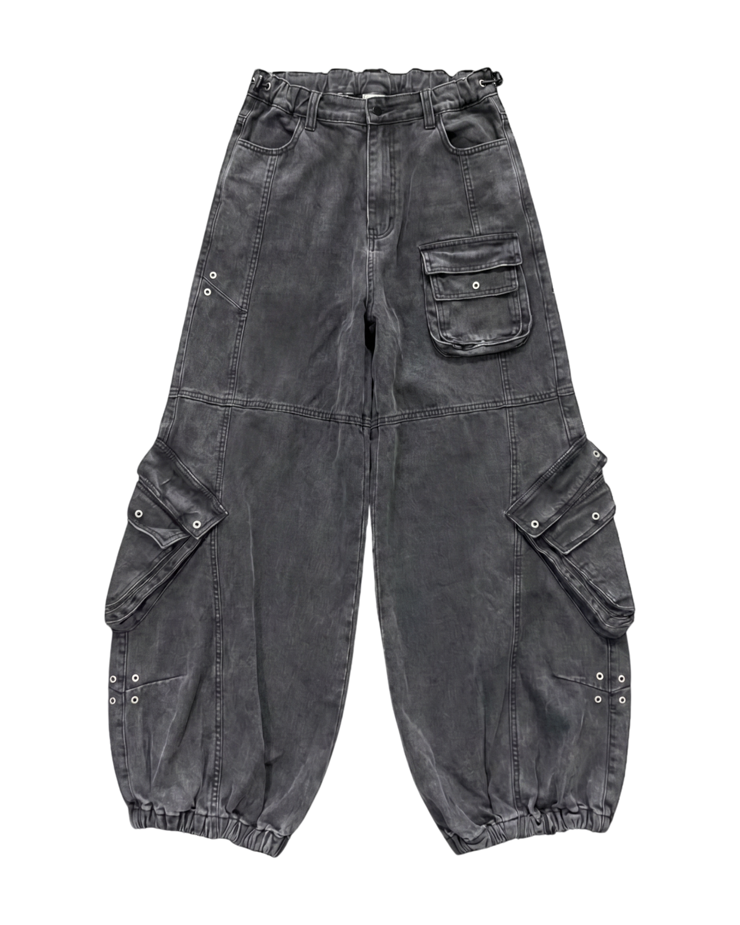 ARMY FATIGUES, WASHED BLACK