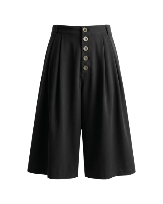 Pleated Polo Shorts