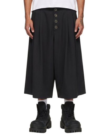 Pleated Polo Shorts