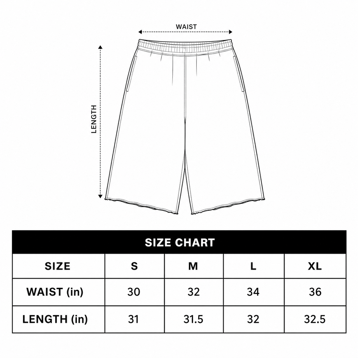 Everyday 3/4 Sweatshorts, Black