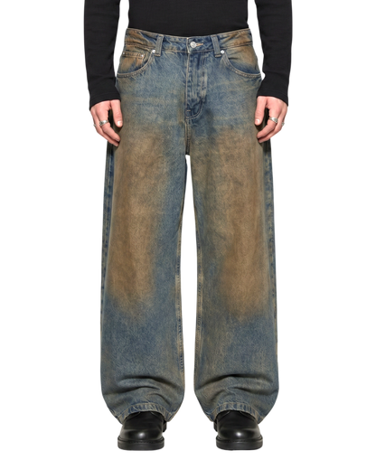 BAGGY DENIM, MUD WASH