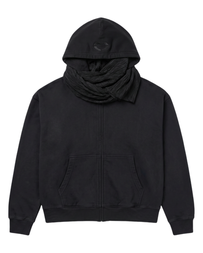 MUSLIN SCARF HOODIE