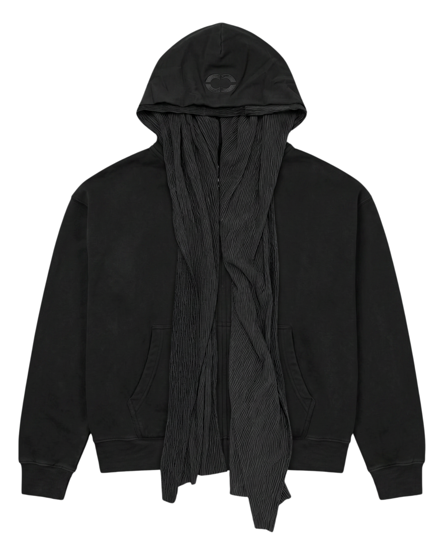 MUSLIN SCARF HOODIE