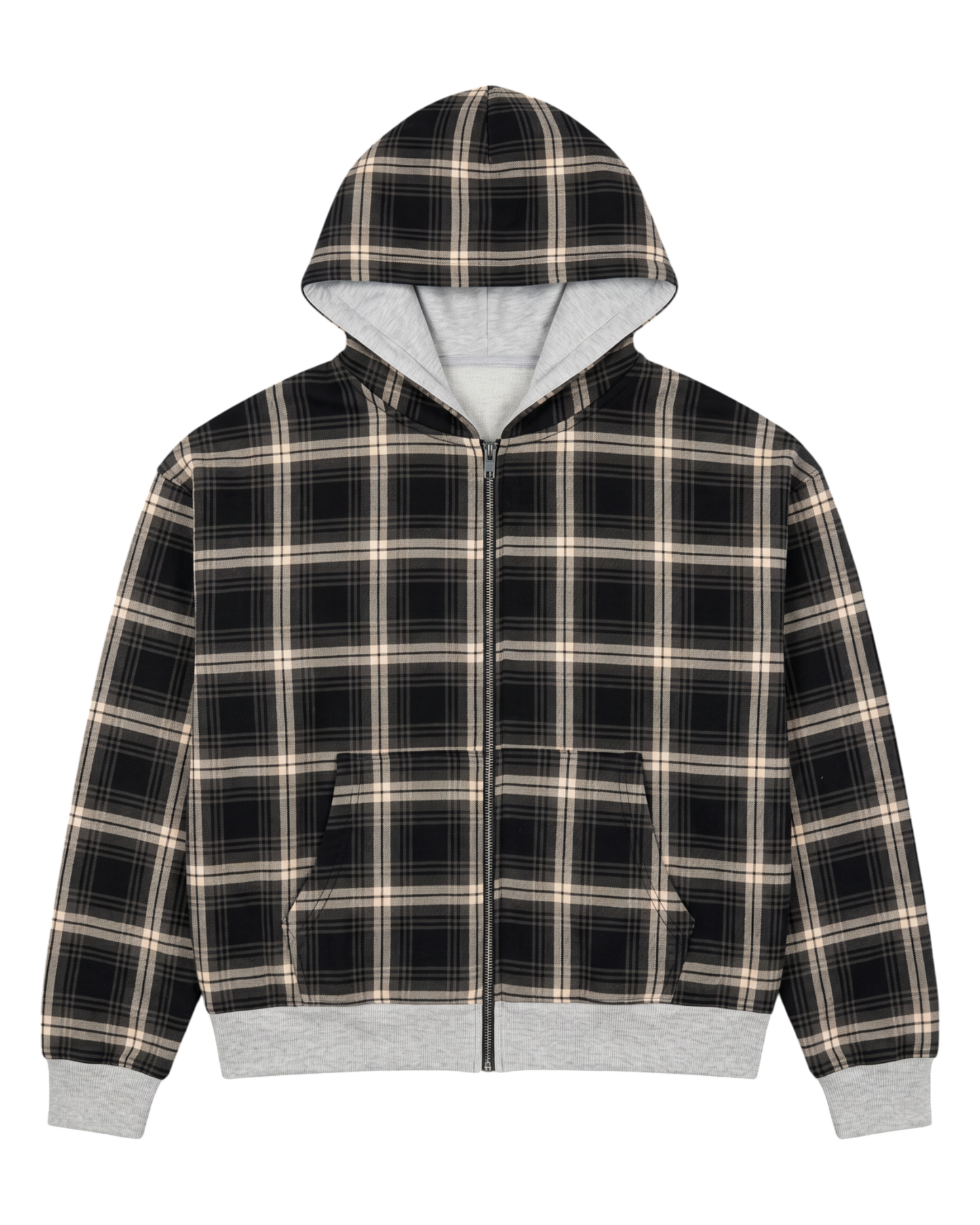 PLAID REVERSIBLE ZIP-UP
