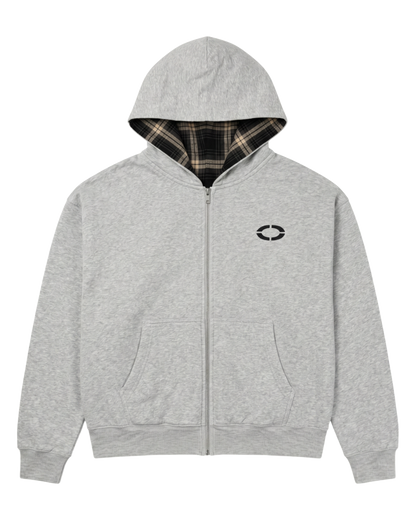 PLAID REVERSIBLE ZIP-UP
