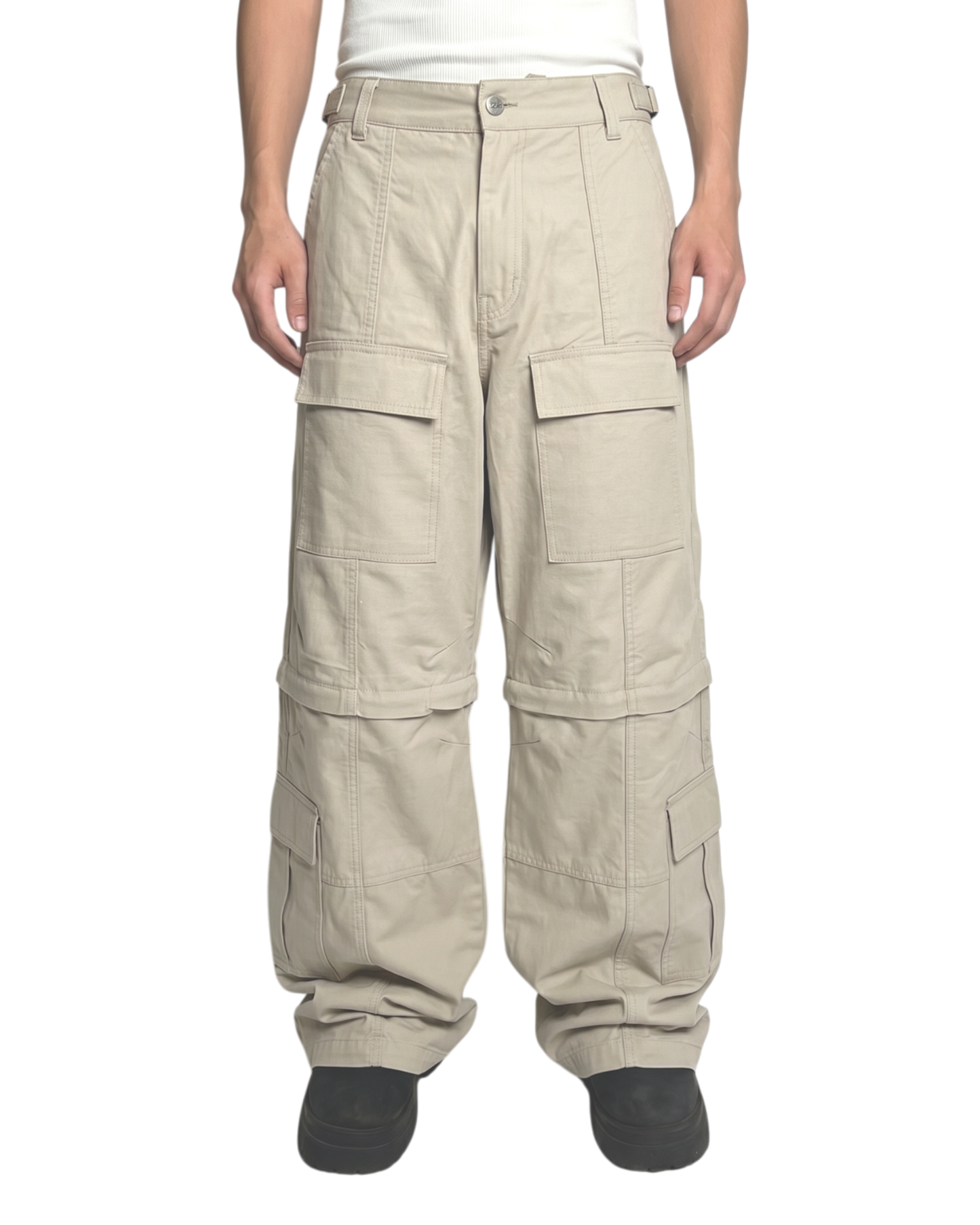 CONVERTIBLE CARGO PANTS, TAN