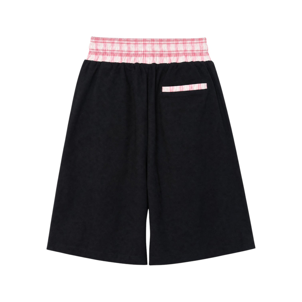 Waistband Shorts, Pink Plaid